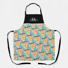 バレンタインデーテーマハートピザパターンエプロン エプロン