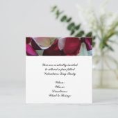 バレンタインデーディナーパーティの招待状バラペダル 招待状 (スタンド正面)