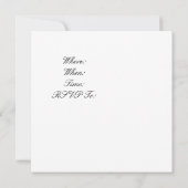 バレンタインデーディナーパーティの招待状バラペダル 招待状 (裏面)