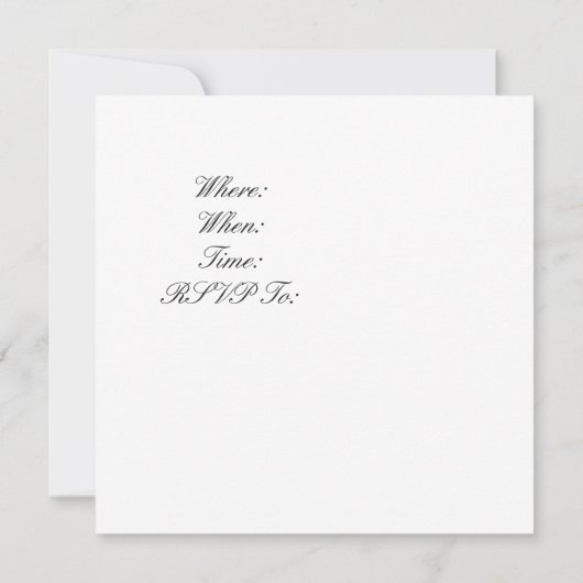 バレンタインデーディナーパーティの招待状バラペダル 招待状 (裏面)