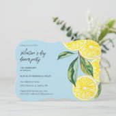 バレンタインデーディナーレモンパーティー水彩 シーズンカード (スタンド正面)