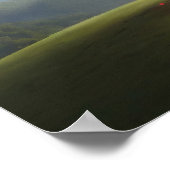 バレンタインデーデザイン、ハートオン木 ポスター (角)