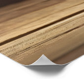 バレンタインデーデザイン、ハートオン木 ポスター (角)