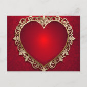 バレンタインデーデザイン ポストカード (正面)