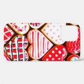 バレンタインデーデルのためのハート型のクッキーのアイシング Case-Mate iPhoneケース (裏面 (横))