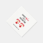 バレンタインデーデーにワインをパーティー スタンダードカクテルナプキン (角)