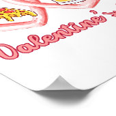 バレンタインデートピザビール ポスター (角)