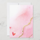 バレンタインデートラック |赤ちゃんシャワー 招待状 (裏面)