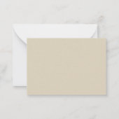 バレンタインデートレイン鉄道ハート ノートカード (裏面)