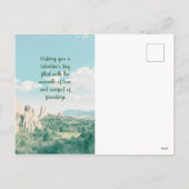 バレンタインデートレンディータイポグラフィ写真の追加 シーズンポストカード (裏面)