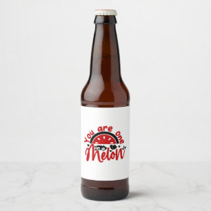 バレンタインデート君はメロンの中の一つだ ビールラベル