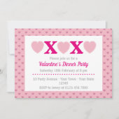 バレンタインデーナーパーティー 招待状 (正面)