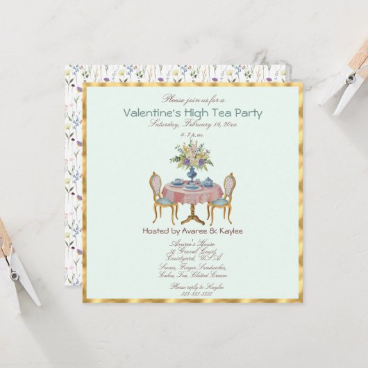 バレンタインデーハイティーパーティー (正面/裏面インサイチュ)