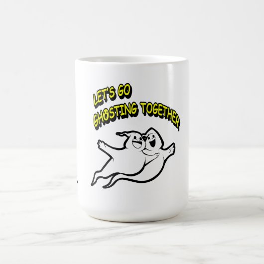 バレンタインデーハロウィーンゴースト一緒にマグカップ コーヒーマグカップ (中央)