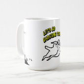 バレンタインデーハロウィーンゴースト一緒にマグカップ コーヒーマグカップ (正面左)