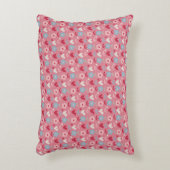 バレンタインデーハートと花 アクセントクッション (正面(垂直))