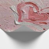 バレンタインデーハートアートプリントラッピング紙 ラッピングペーパー (角)