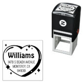 バレンタインデーハートキャンディ差出人住所 セルフインキングスタンプ (インサイチュ)