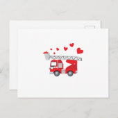 バレンタインデーハートギフトキッズ シーズンポストカード (正面/裏面)