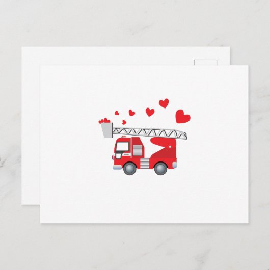 バレンタインデーハートギフトキッズ シーズンポストカード (正面/裏面)