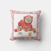 バレンタインデーハートクッキーかわいい クッション (正面)