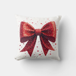バレンタインデーハートコケットボウ クッション