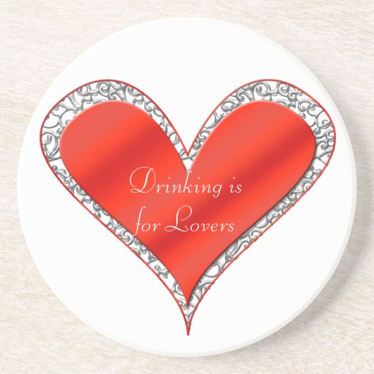 バレンタインデーハートコースター コースター (正面)