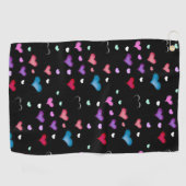 バレンタインデーハートゴルフタオル ゴルフタオル (横)