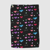 バレンタインデーハートゴルフタオル ゴルフタオル (正面)