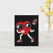 バレンタインデーハートサッカーレシーバータイトエンドB カード (黄色い花)