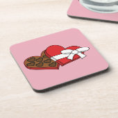 バレンタインデーハートチョコレートボックス コースター (左側)