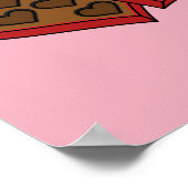 バレンタインデーハートチョコレートボックス ポスター (角)