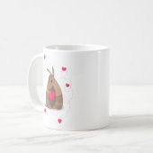 バレンタインデーハートテキサス州アルマジロ コーヒーマグカップ (正面左)