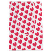 バレンタインデーハートテキサス州アルマジロ ミディアムペーパーバッグ (裏面)