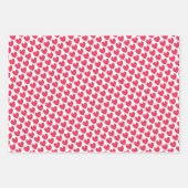 バレンタインデーハートテキサス州アルマジロ ラッピングペーパーシート (正面3)