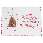 バレンタインデーハートテキサス州アルマジロ ラージペーパーバッグ (正面)