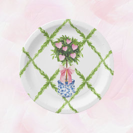 バレンタインデーハートトピアリー，グランミレアル ペーパープレート