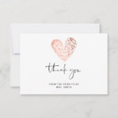 バレンタインデーハートバラ感謝してい金ゴールドユー カード (正面)