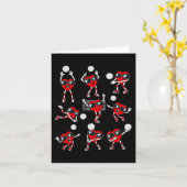 バレンタインデーハートバレーボール選手おもしろいボーイズGi カード (黄色い花)