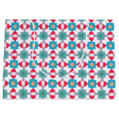 バレンタインデーハートパターン、大抱き枕 ラージペーパーバッグ (正面)