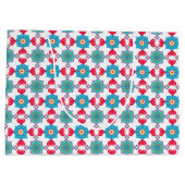 バレンタインデーハートパターン、大抱き枕 ラージペーパーバッグ (裏面)