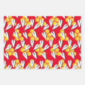 バレンタインデーハートビーパターン ラッピングペーパーシート (正面3)