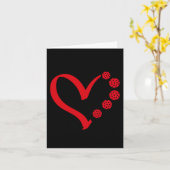 バレンタインデーハートピックルボール カード (黄色い花)