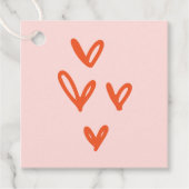 バレンタインデーハートピンク フェイバータグ (正面)