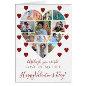 バレンタインデーハートフォトコラージュカスタム文字 (正面)