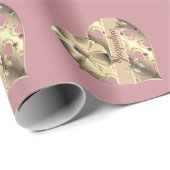 バレンタインデーハートラッピング紙 ラッピングペーパー (ロールコーナー)