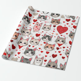 バレンタインデーハートラッピング紙 ラッピングペーパー