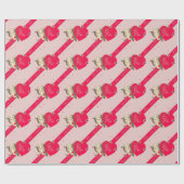 バレンタインデーハートラッピング紙 ラッピングペーパー (フラット)