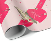 バレンタインデーハートラッピング紙 ラッピングペーパー (ロールコーナー)