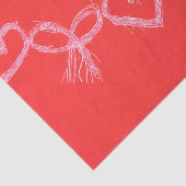 バレンタインデーハートレッドホワイトキュートデコパージュ 薄葉紙 (詳細)